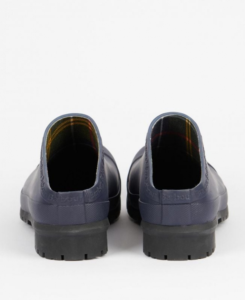 Navy Men Barbour Quinn Clogs | US-2169YCEQT