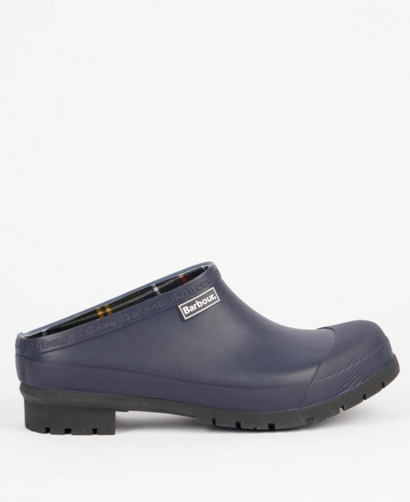 Navy Men Barbour Quinn Clogs | US-2169YCEQT