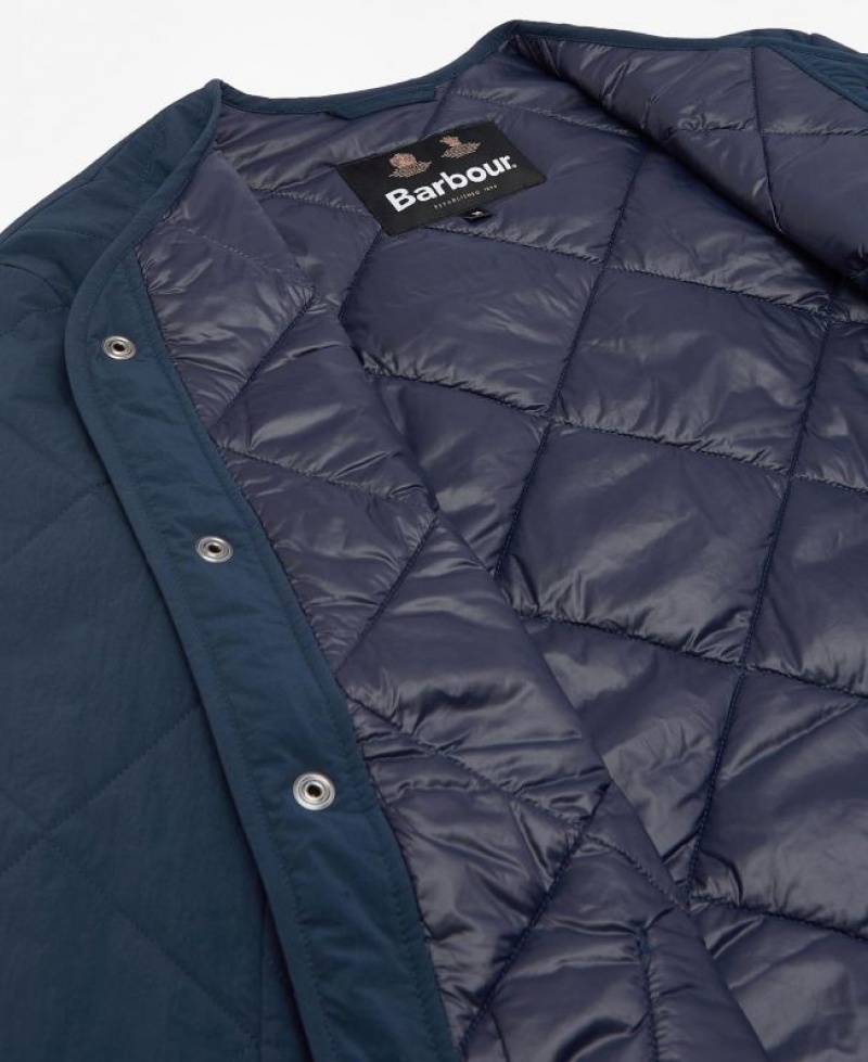 Navy Men Barbour Summer Liddesdale Quilted Jacket | US-2306SKGOT