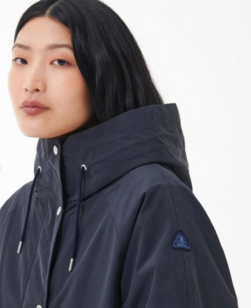 Navy Women Barbour Arran Rain Jacket | US-8260JNLBK