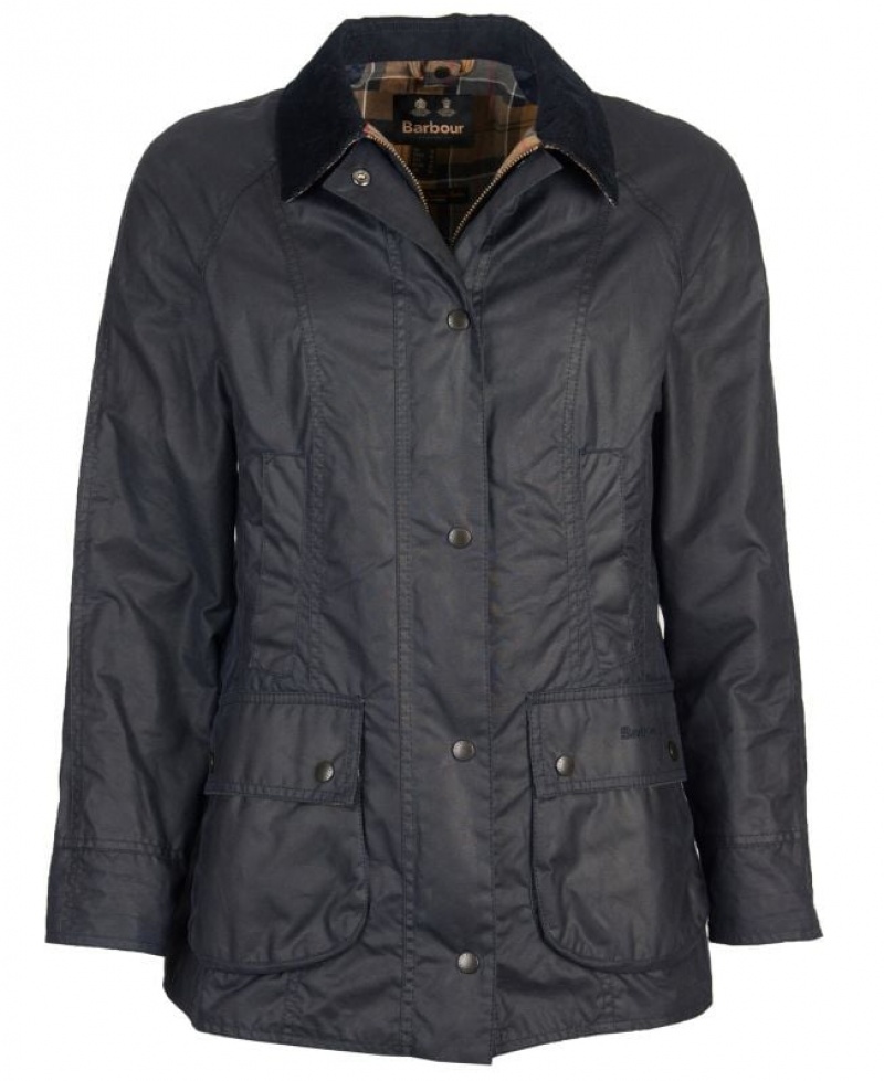 Navy Women Barbour Beadnell® Waxed Jacket | US-4180MIZAH