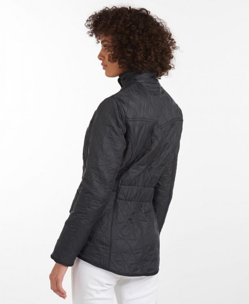 Navy Women Barbour Cavalry Polarquilt Casual Jacket | US-9461MKTYS