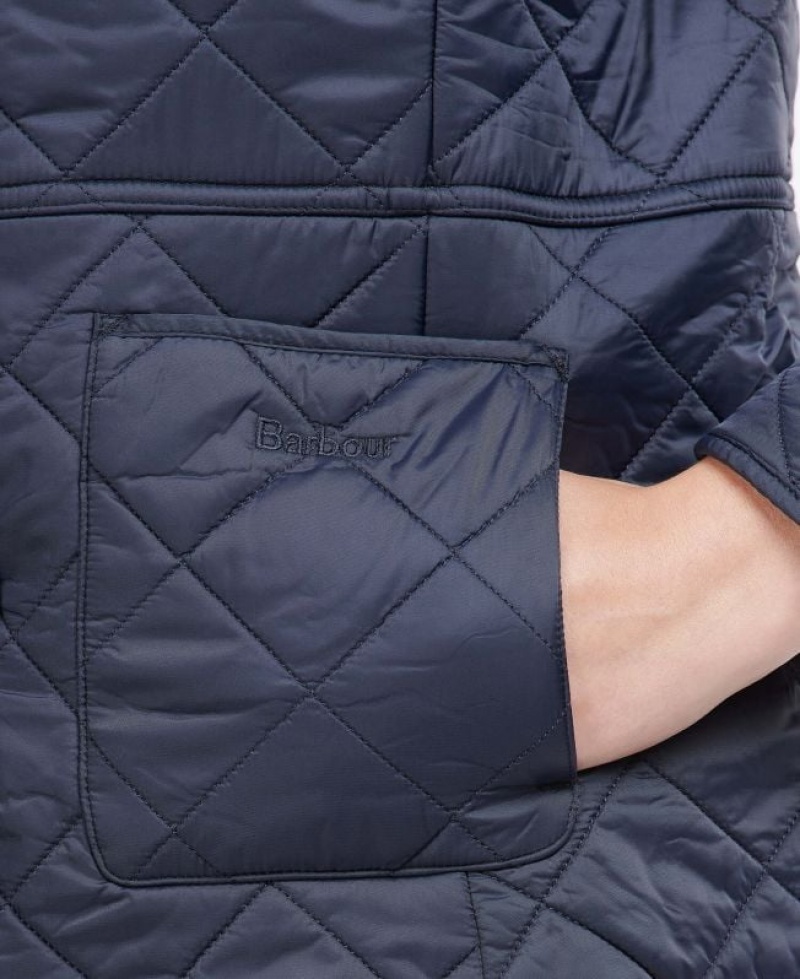 Navy Women Barbour Deveron Polarquilt Quilted Jacket | US-3054MUVLN