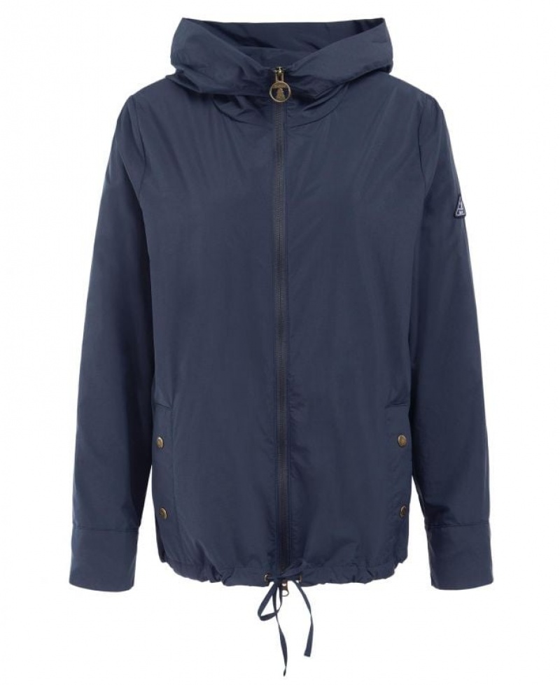 Navy Women Barbour Geranium Rain Jacket | US-8613RBHKT