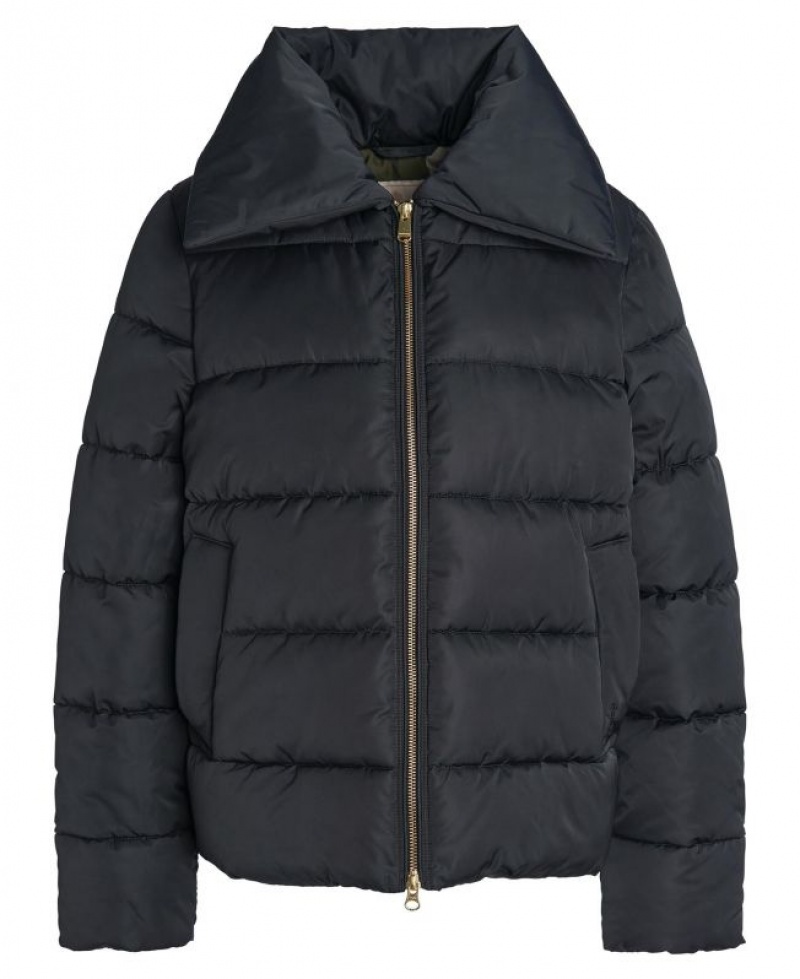 Navy Women Barbour Germaine Quilted Jacket | US-4713KZVBU