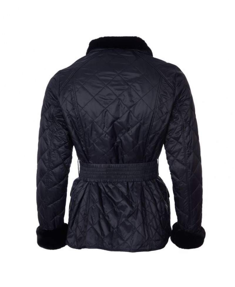 Navy Women Barbour International Modern International Polarquilt Quilted Jacket | US-1584SFMQL