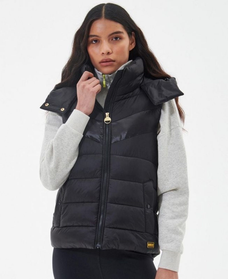 Navy Women Barbour International Toronto Vest | US-6894OFIME