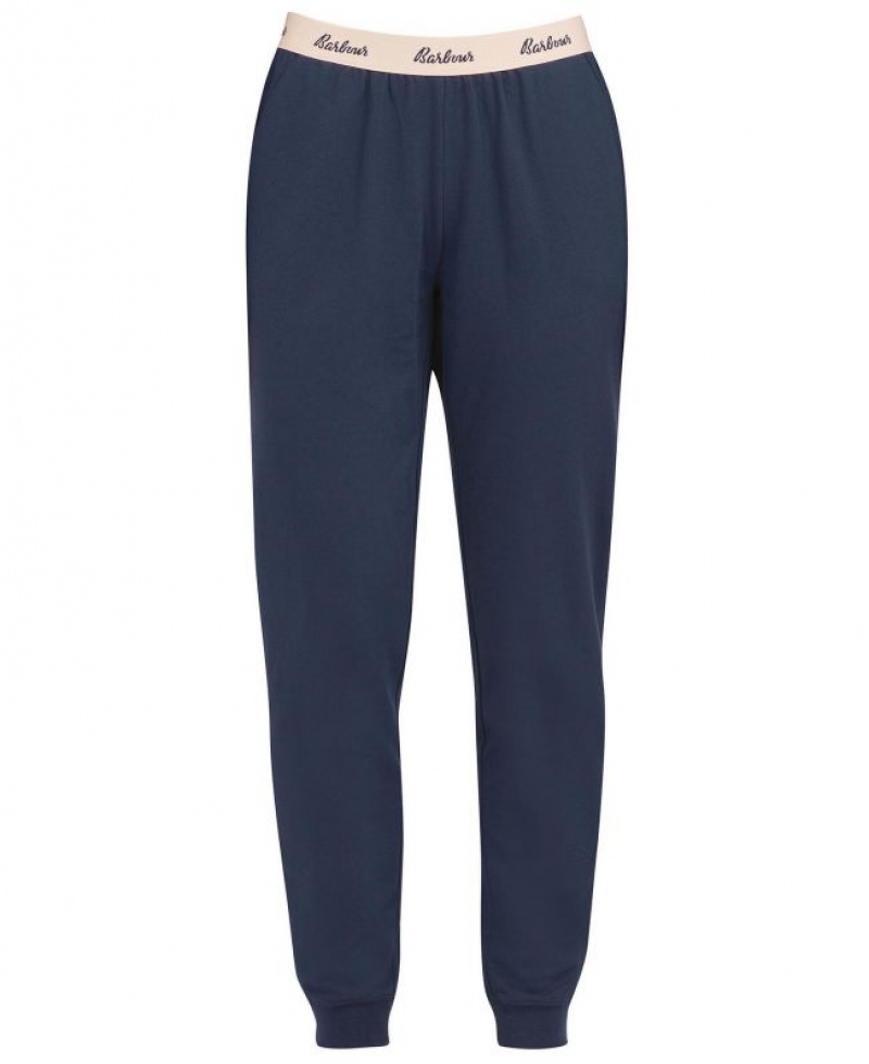 Navy Women Barbour Lottie Lounge Pants | US-9086NQPYU