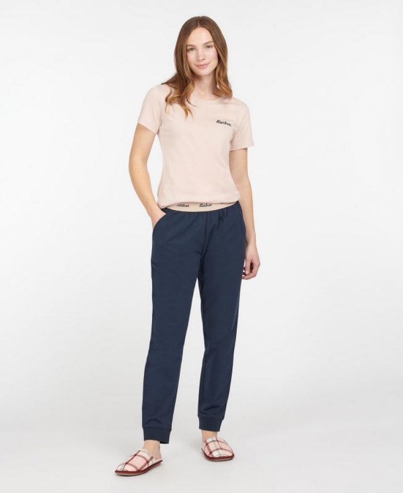 Navy Women Barbour Lottie Lounge Pants | US-9086NQPYU