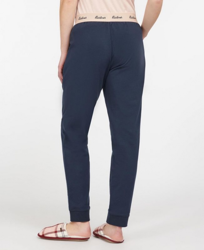 Navy Women Barbour Lottie Lounge Pants | US-9086NQPYU