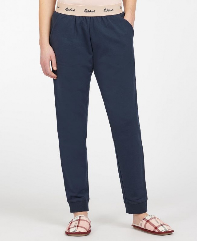 Navy Women Barbour Lottie Lounge Pants | US-9086NQPYU