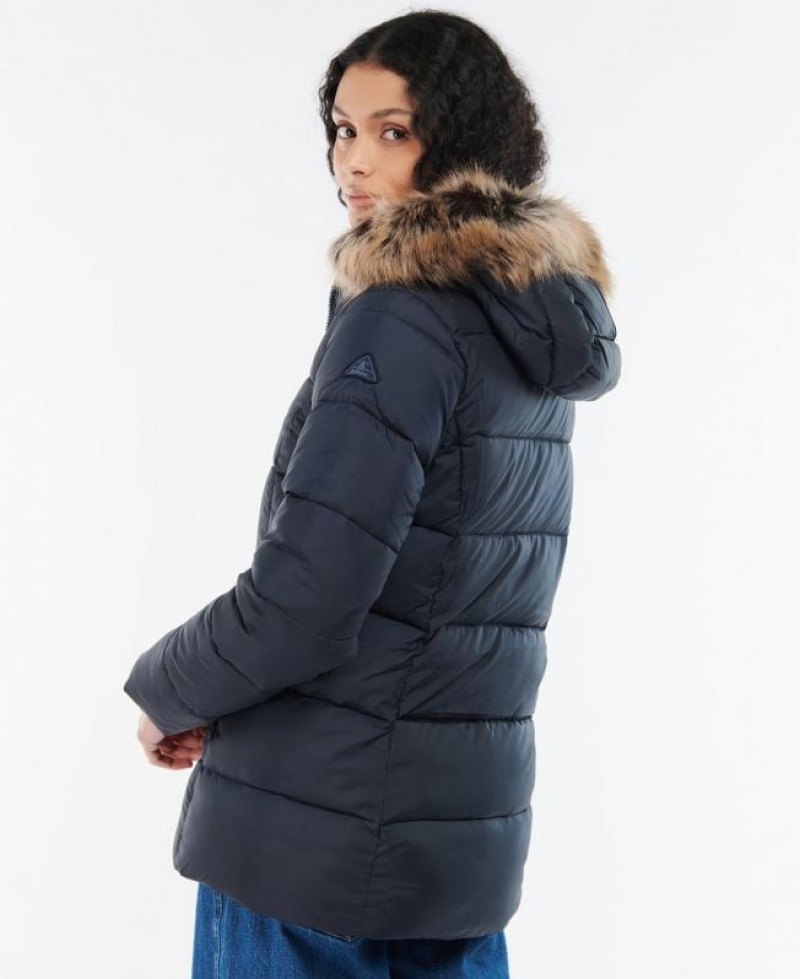 Navy Women Barbour Midhurst Quilted Jacket | US-4308FJTLB