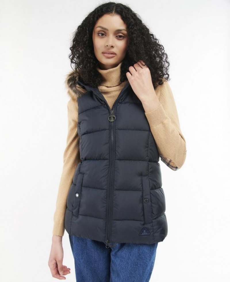 Navy Women Barbour Midhurst Vest | US-8769XJSGH