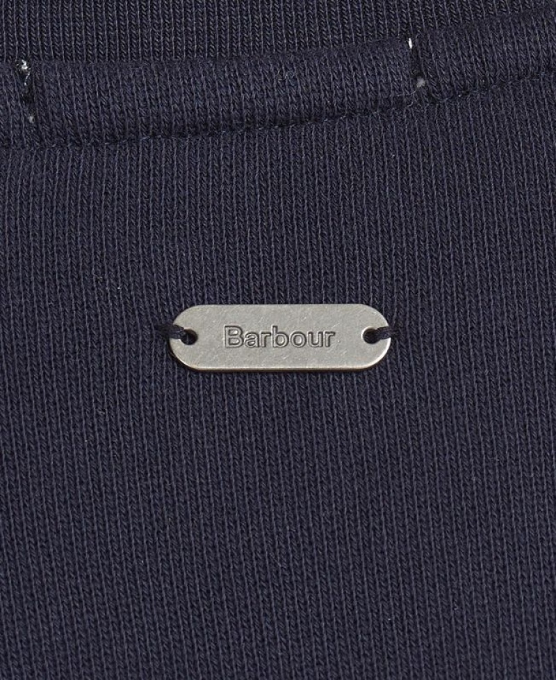 Navy Women Barbour Otterburn Sweatshirt | US-6092PXDBR