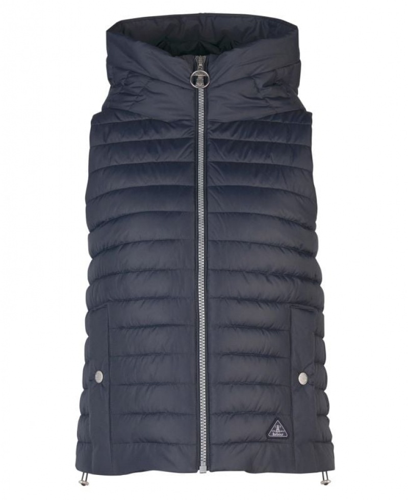 Navy Women Barbour Oxeye Vest | US-3048UEQXR