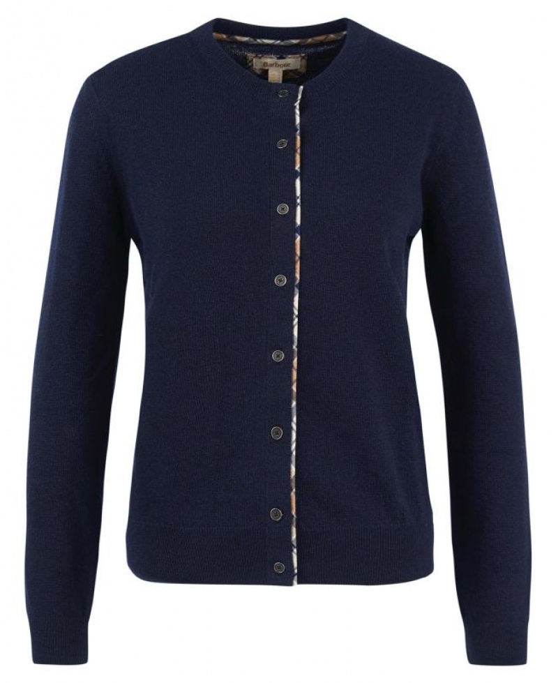 Navy Women Barbour Pendle Cardigan | US-4593PRINY