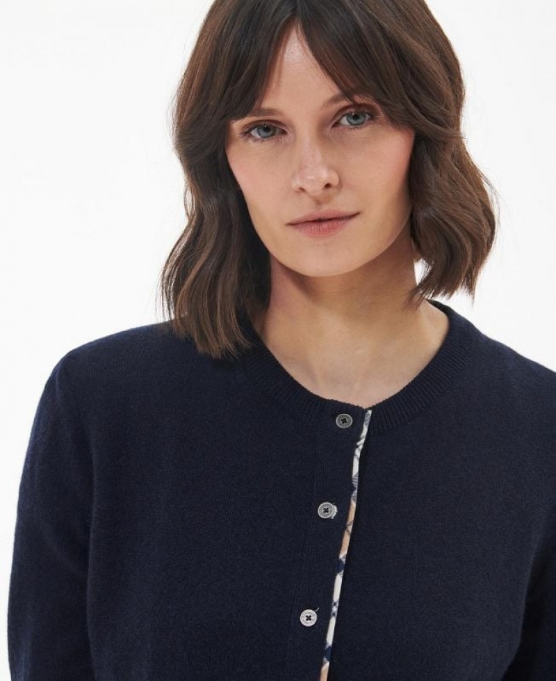 Navy Women Barbour Pendle Cardigan | US-4593PRINY