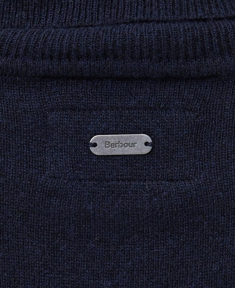 Navy Women Barbour Pendle Roll-Neck Sweatshirt | US-4589MHIWL