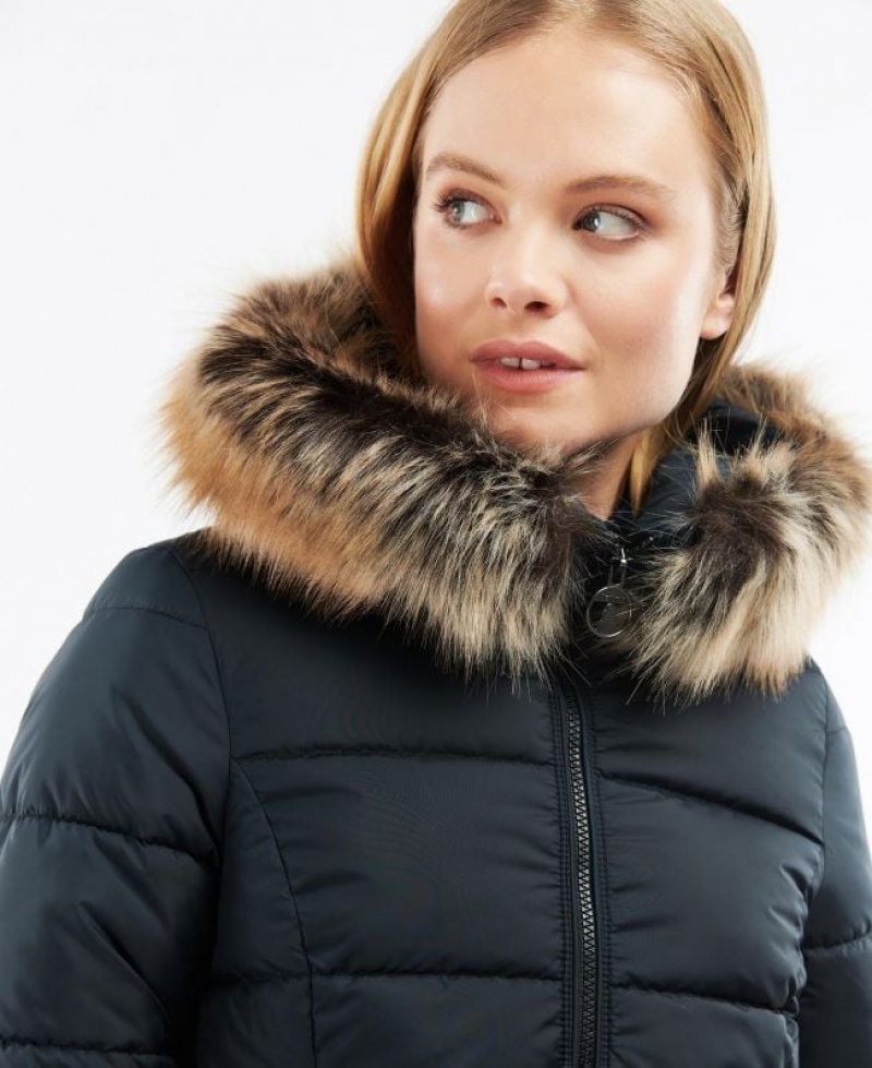 Navy Women Barbour Rosoman Quilted Jacket | US-1378WCZPR