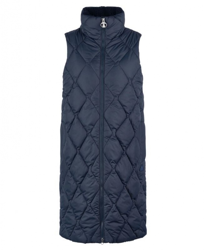 Navy Women Barbour Samphire Vest | US-5927RKLWI