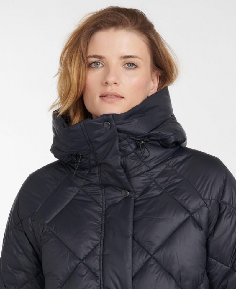 Navy Women Barbour Sandyford Quilted Jacket | US-2680NTZCI