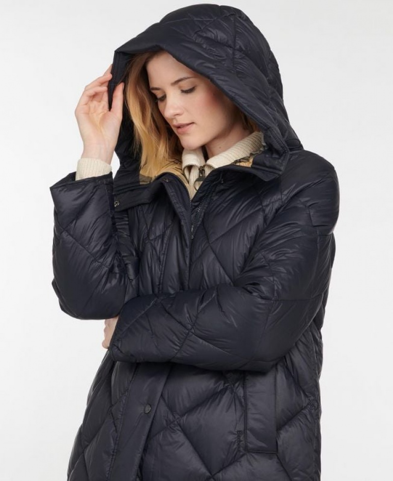 Navy Women Barbour Sandyford Quilted Jacket | US-2680NTZCI