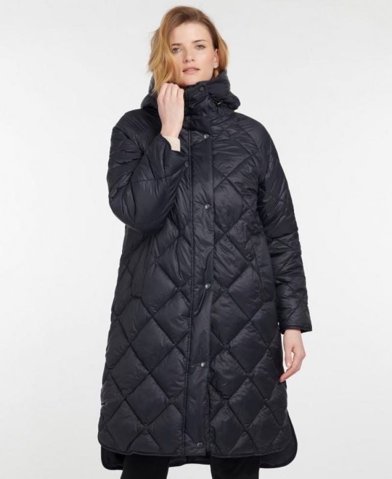 Navy Women Barbour Sandyford Quilted Jacket | US-2680NTZCI