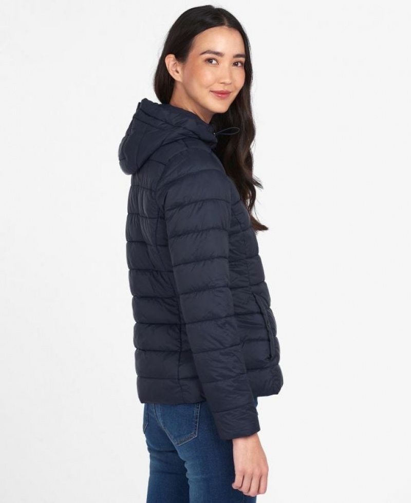 Navy Women Barbour Shaw Quilted Jacket | US-0258NLKQJ