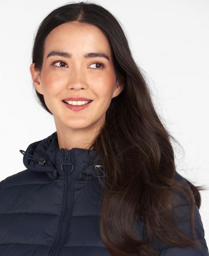 Navy Women Barbour Shaw Quilted Jacket | US-0258NLKQJ