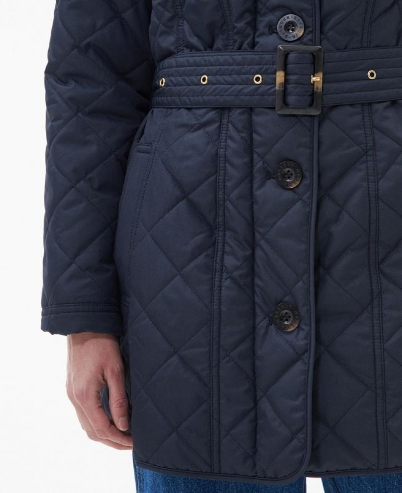 Navy Women Barbour Tummel Quilted Jacket | US-0326SZDOF