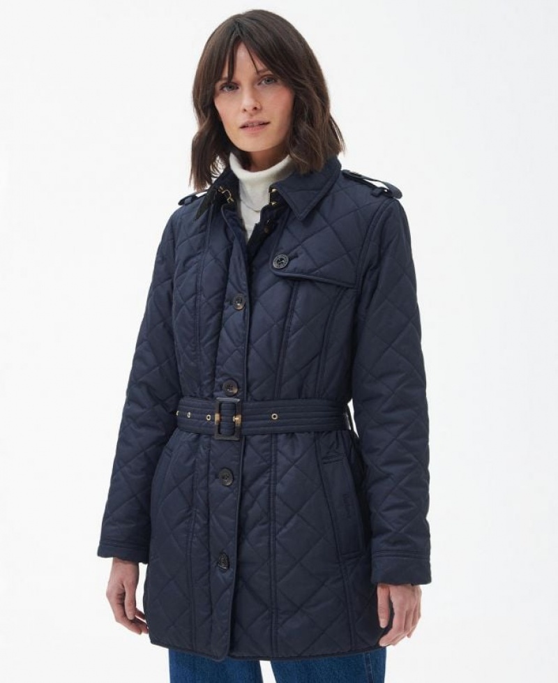 Navy Women Barbour Tummel Quilted Jacket | US-0326SZDOF