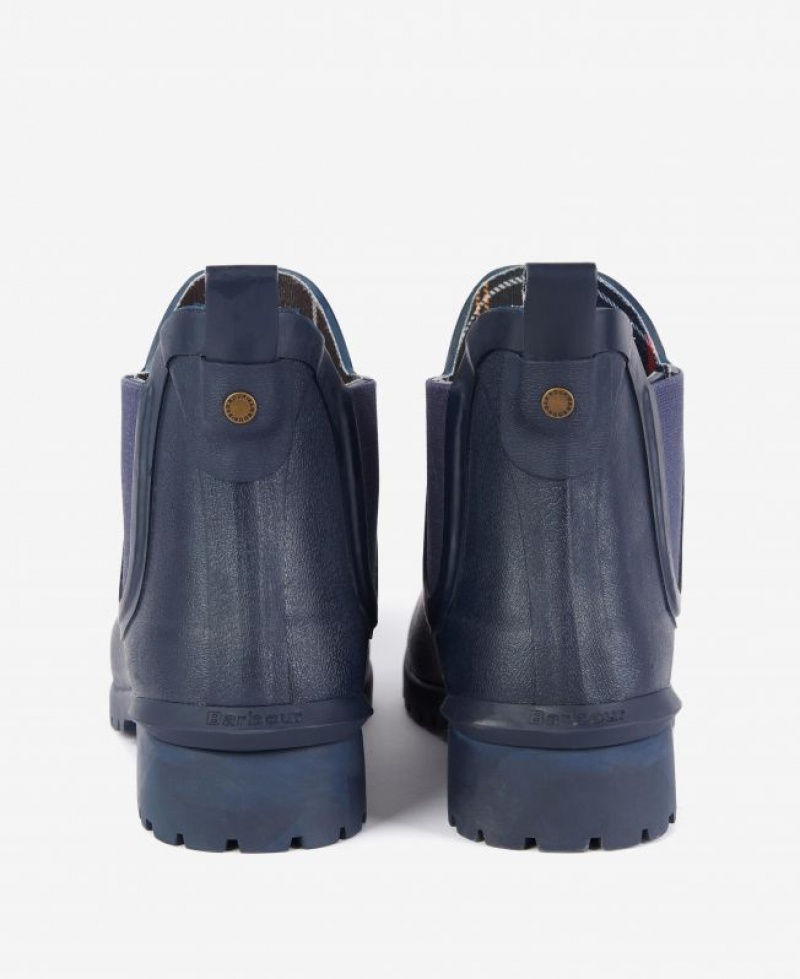 Navy Women Barbour Wilton Wellingtons Rain Boots | US-3704HQLJO