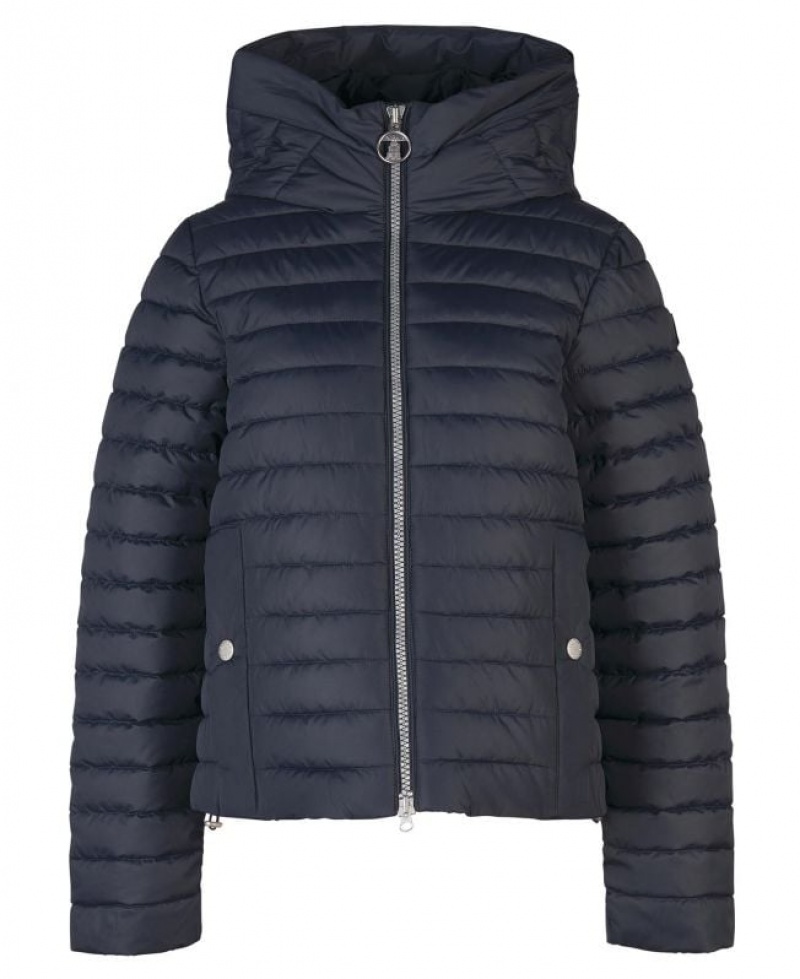 Navy / Grey Women Barbour Oxeye Quilted Jacket | US-9758FQYSU