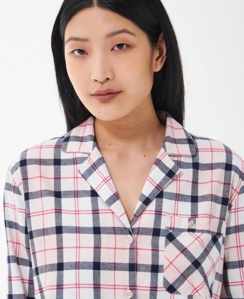 Navy / Rose Women Barbour Etta Nightshirt Blouses | US-0142ZHDMF