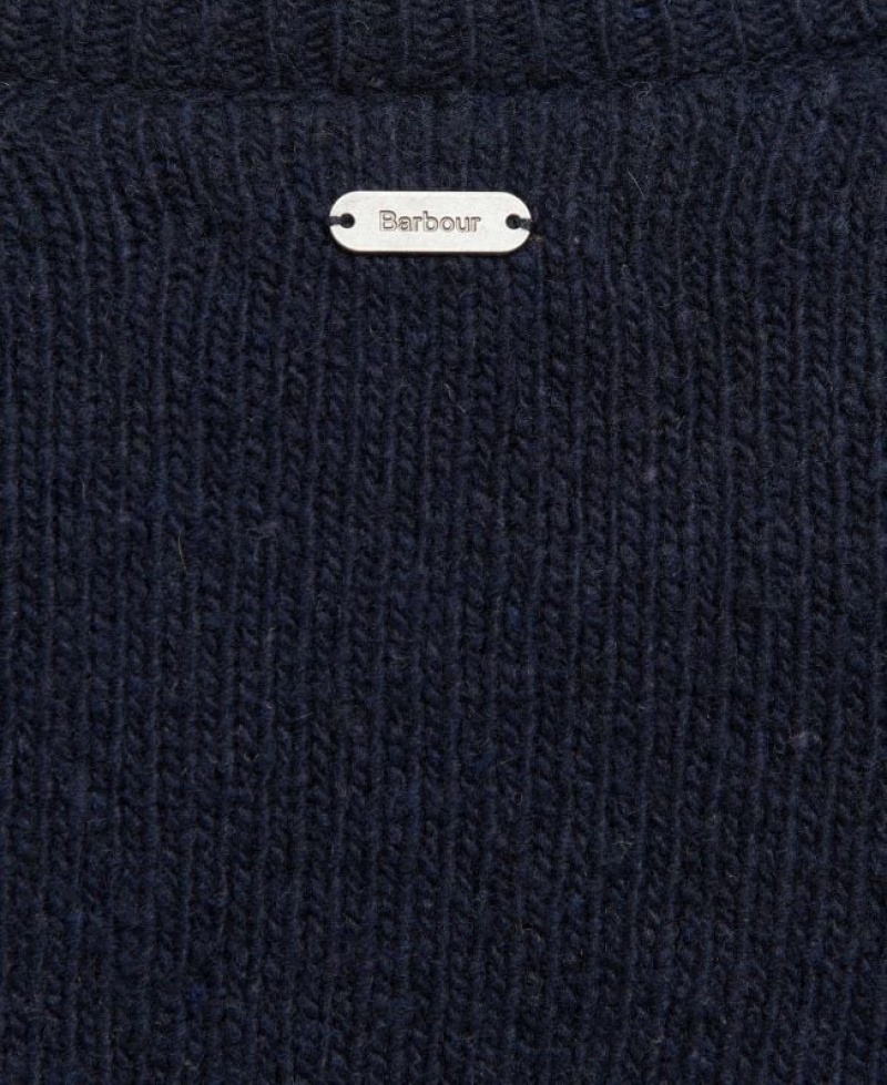 Navy / White Women Barbour Belmount Knitted Sweater | US-1836AMXJV