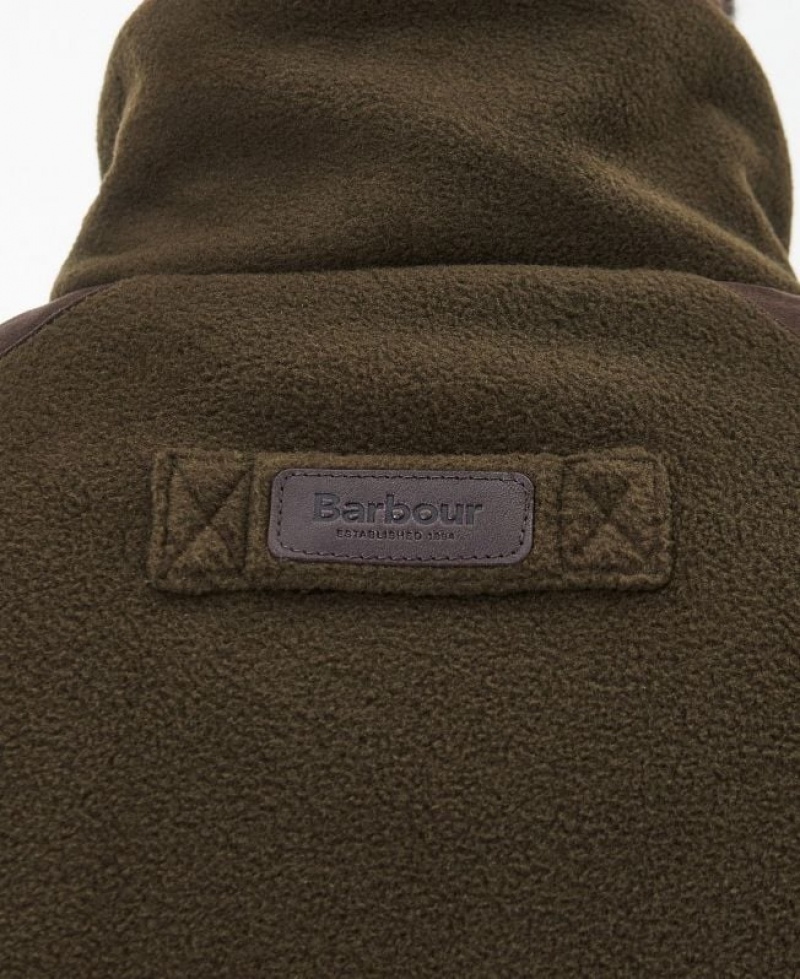 Olive Men Barbour Active Fleece | US-5938ELGZN