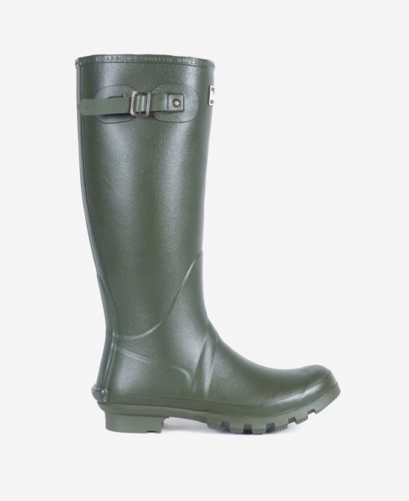 Olive Men Barbour Bede Wellington Rain Boots | US-3102LFSXH