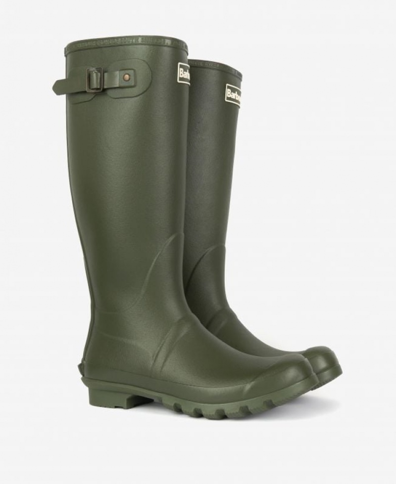 Olive Men Barbour Bede Wellington Rain Boots | US-3102LFSXH