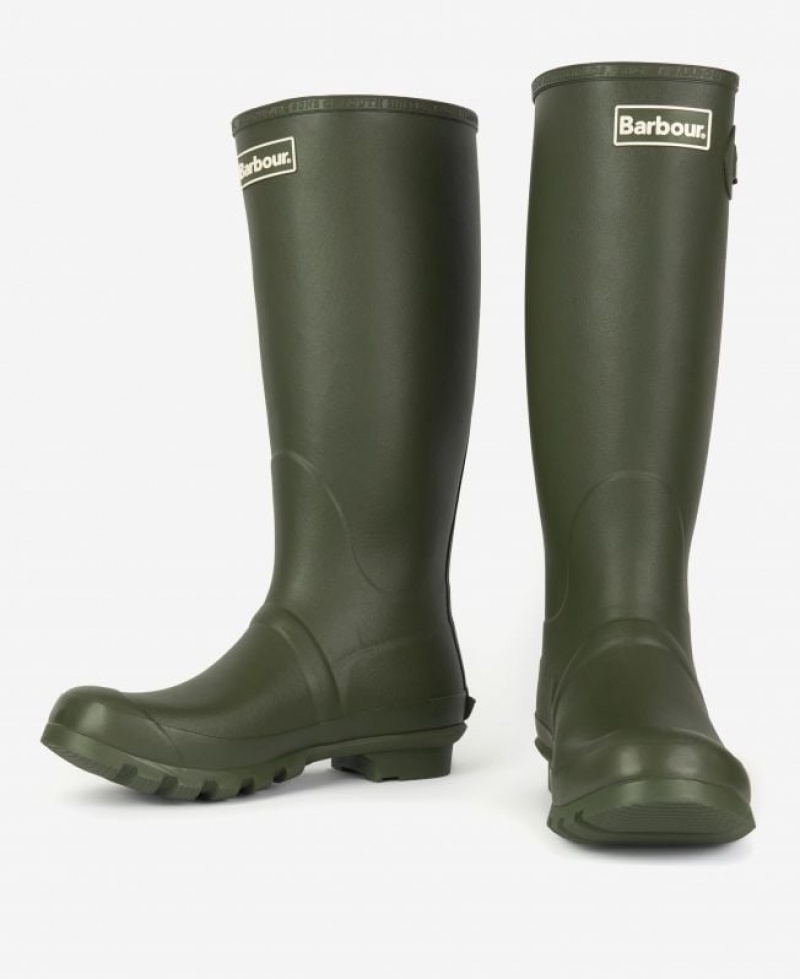 Olive Men Barbour Bede Wellington Rain Boots | US-3102LFSXH