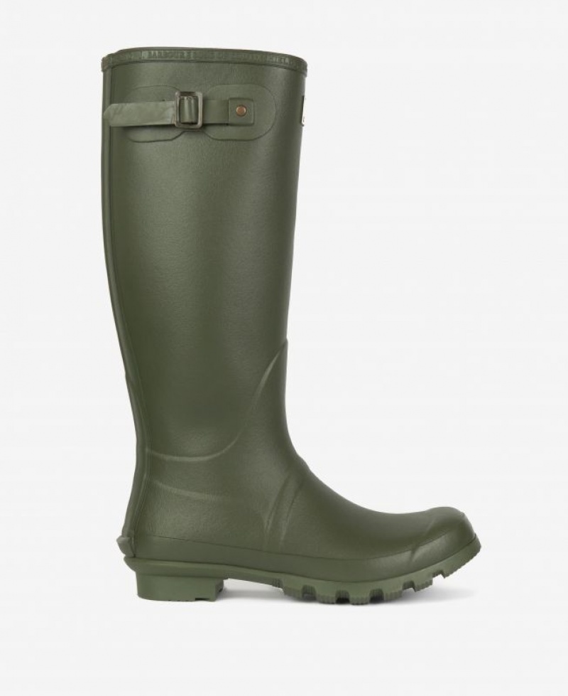 Olive Men Barbour Bede Wellington Rain Boots | US-3102LFSXH