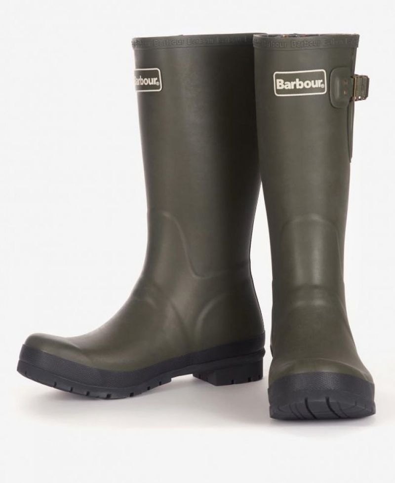 Olive Men Barbour Cirrus Wellingtons Rain Boots | US-8417GBELI