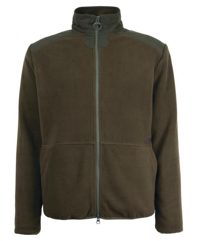 Olive Men Barbour Country Fleece | US-3974VHAUN