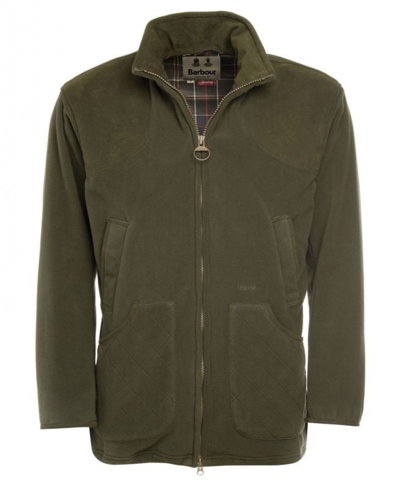 Olive Men Barbour Dunmoor Fleece | US-2638OMAPV