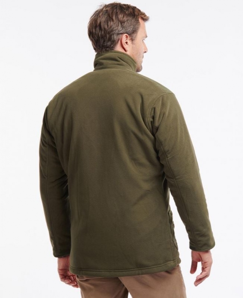 Olive Men Barbour Dunmoor Fleece | US-2638OMAPV