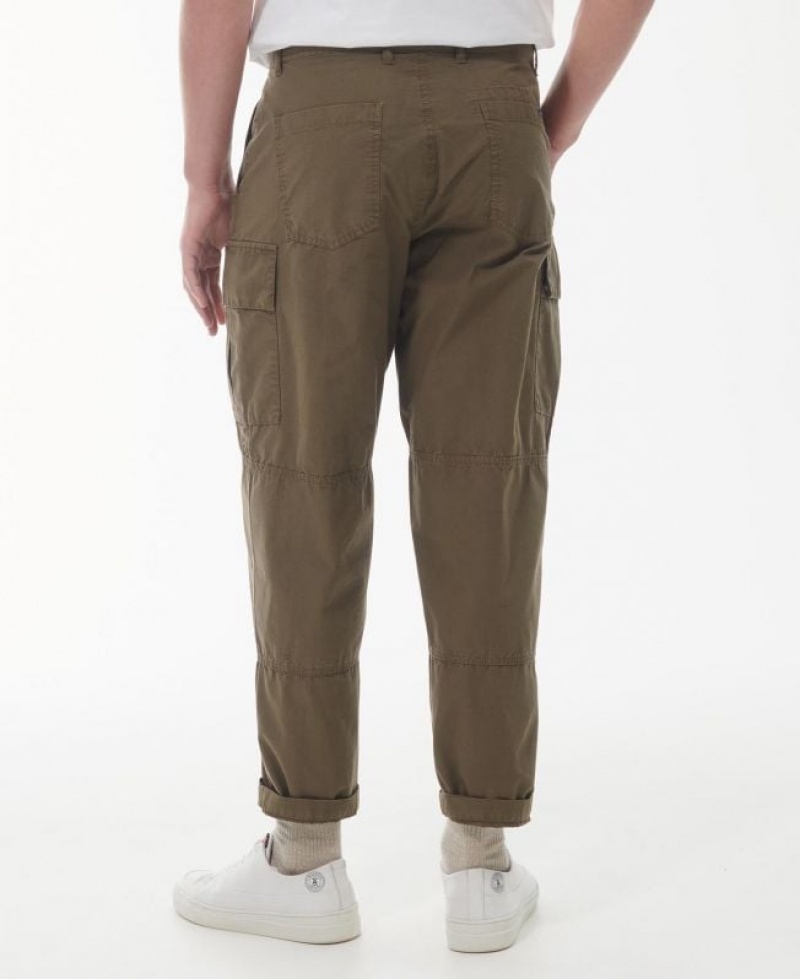 Olive Men Barbour Essential Ripstop Cargo Pants | US-6091DAWJR