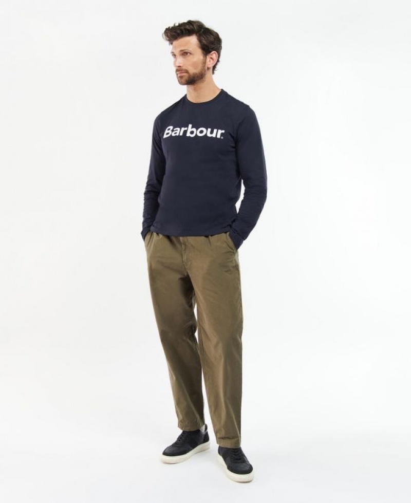 Olive Men Barbour Hose Highgate Twill Pants | US-8975IBZMV