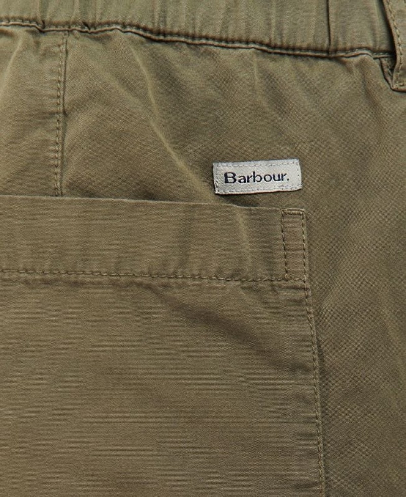 Olive Men Barbour Hose Highgate Twill Pants | US-8975IBZMV