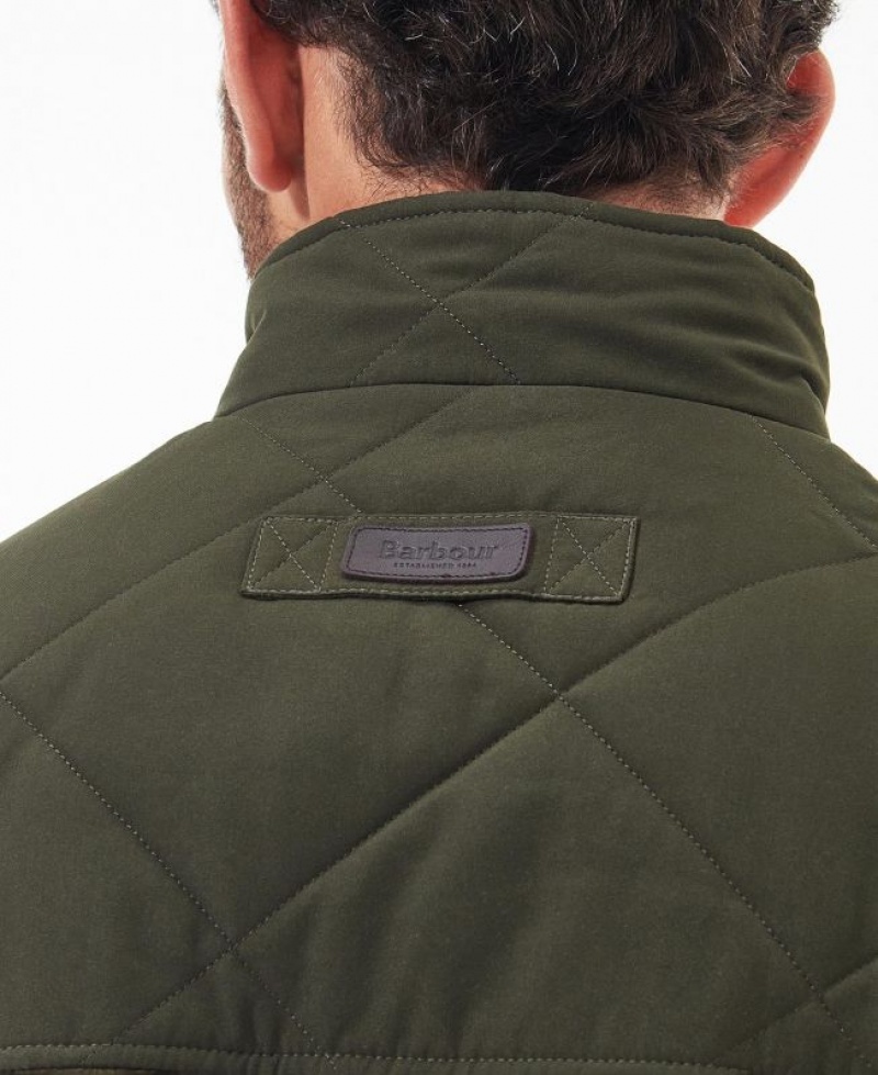 Olive Men Barbour Hybrid Fleece | US-8627NKJLO