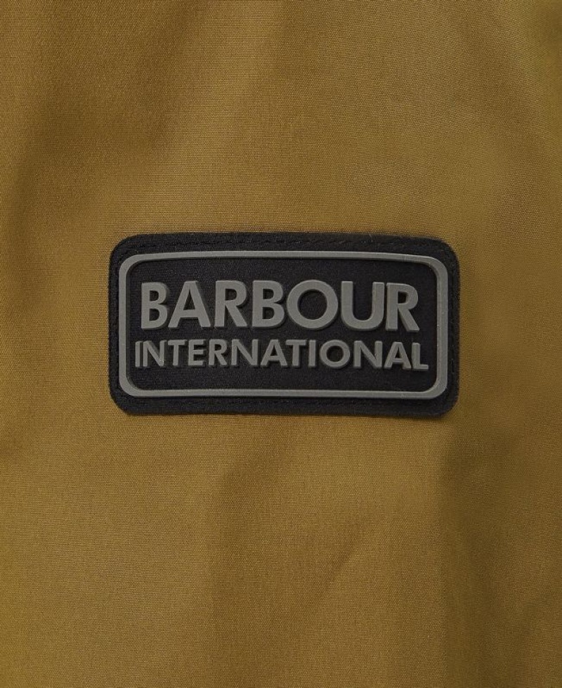 Olive Men Barbour International Abbots Waterproof Jacket | US-3594EHZKI