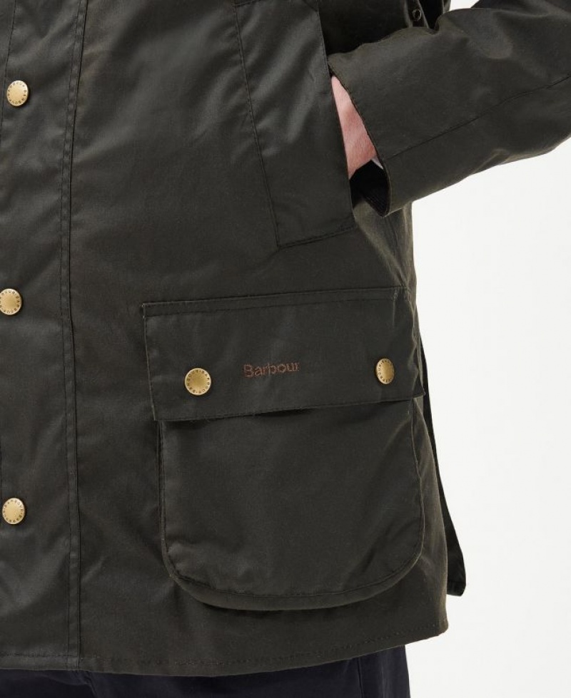 Olive Men Barbour Limited Edition Union Jack Ashby Waxed Jacket | US-5820UKCWO